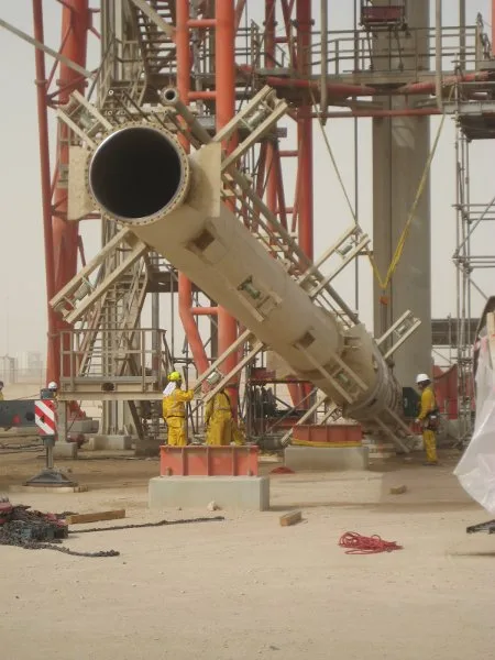 Údržba horákovej veže Qatar Gas – fotografia 12