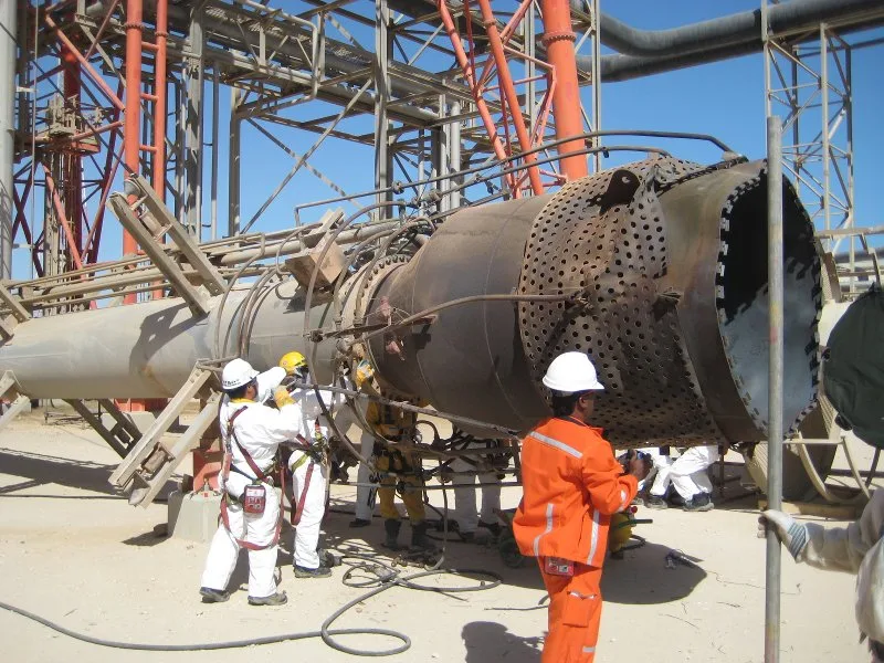 Údržba horákovej veže Qatar Gas – fotografia 16