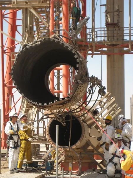 Údržba horákovej veže Qatar Gas – fotografia 17